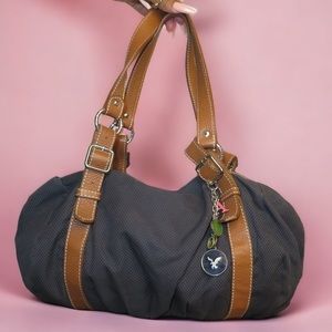 Y2K American Eagle Duffle Bag with Charm